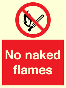 No naked flames